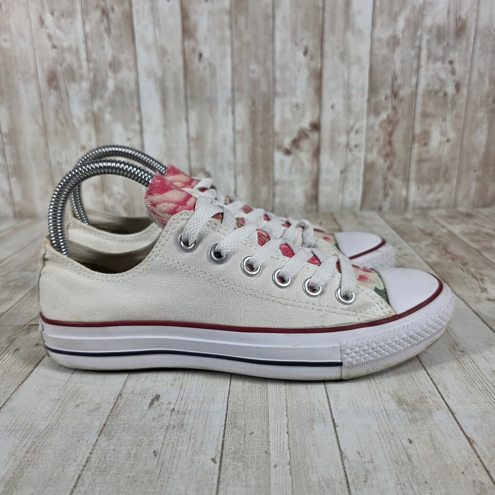 Converse Chuck Taylor All Star Floral Print Low Top Sneakers Womens Size 6.5‎